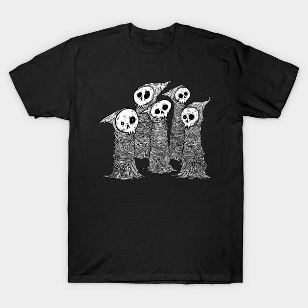 Cute Skull buddies T-Shirt by Ben Pissin